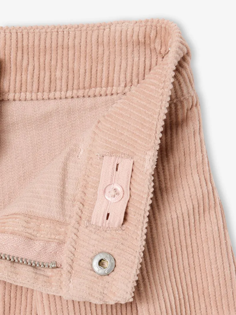 Vertbaudet Cord-Hosenrock mit Falten Mädchen, Beige, – Produktbild 3 von 3