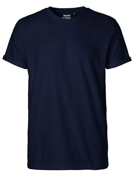 Neutral Neutral® Unisex T-Shirt Rollärmel Bio Baumwolle, Navy, – Produktbild 2 von 4