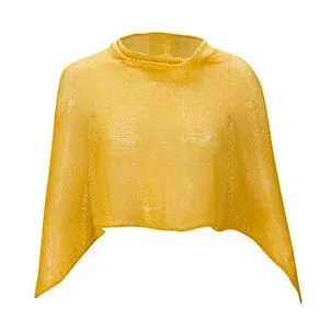 Sundara Sundara Poncho BELLE aus 100% Bio-Baumwolle, Gelb, – Produktbild 3 von 3