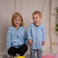 Vresh Clothing Vresh Clothing Mini Vischi - Kinder Zip-Hoodie aus Biobaumwolle – Produktbild 1 von 1