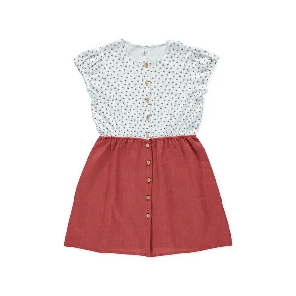 PETER JO PETER JO Kleid BStar aus Leinen, Terracotta, – Produktbild 1 von 3