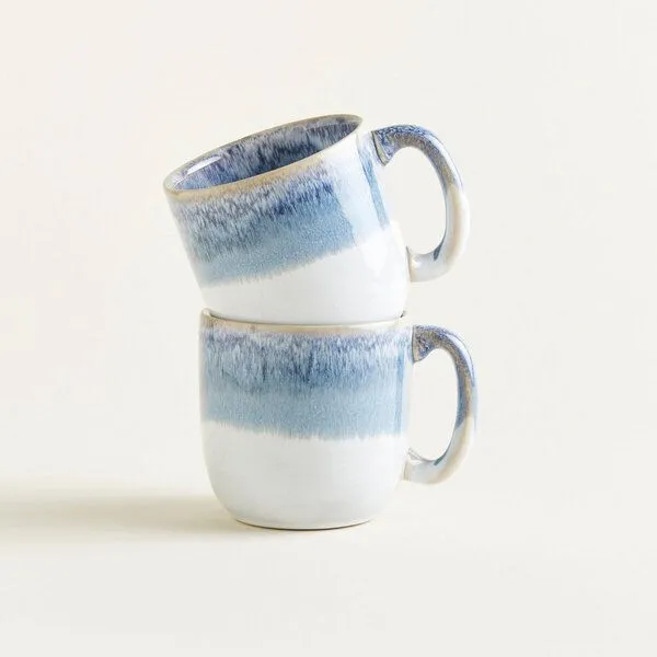 onomao onomao Tasse - Traditionell, Graublau dipped, – Produktbild 4 von 4