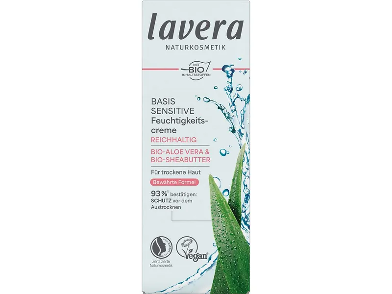 lavera lavera Reichhaltige Feuchtigkeitscreme basis sensitiv – Produktbild 1 von 3