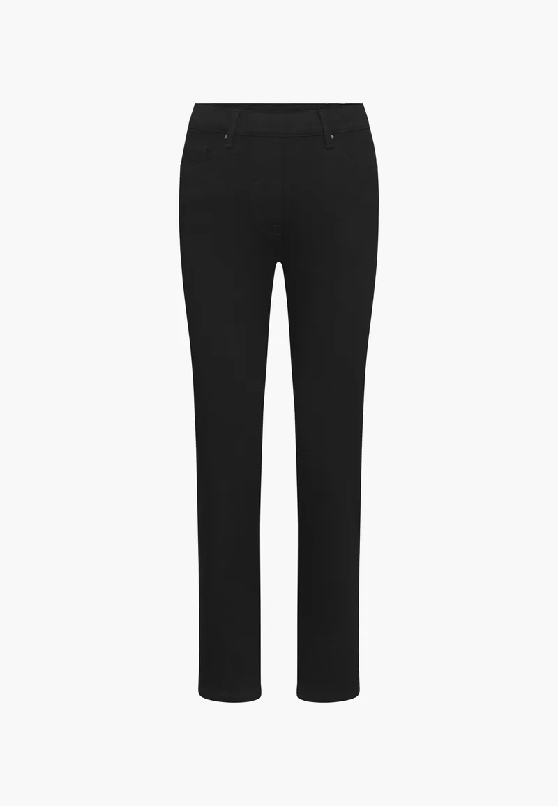 LAURIE LAURIE Damen vegan Jeans Hannah Regular Extra Short Länge Schwarz, Schwarz, – Produktbild 1 von 2