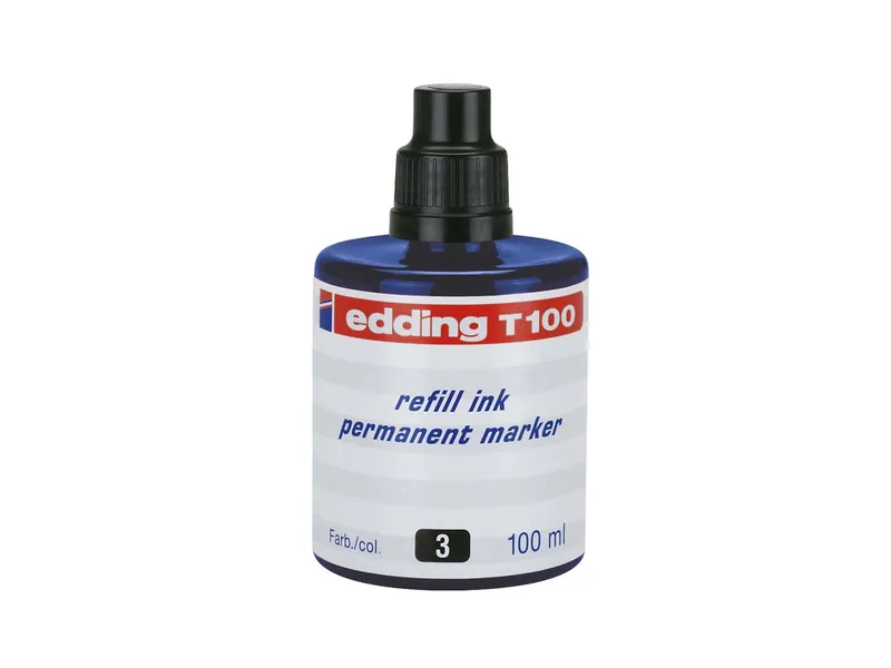 Edding Edding Nachfülltinte "T100" für Permanentmarker, Blau, – Produktbild 2 von 4