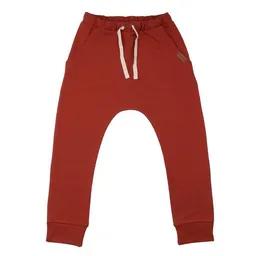 Walkiddy Kinder Jogginghose GOTS zertifiziert – Dunkelrot, Bund mit Kordel, weich & bequem | von Walkiddy – Produktbild 1 von 1