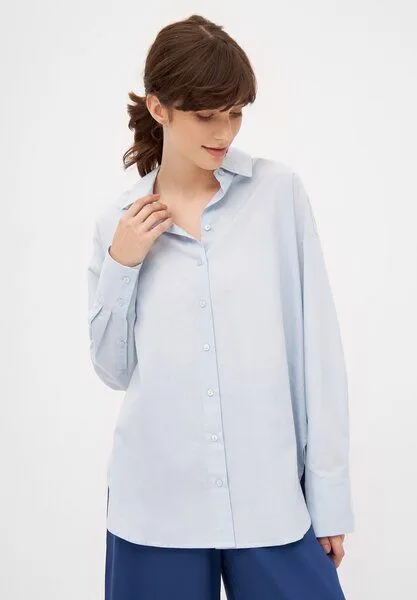 Givn Berlin Givn Berlin Bluse GBCOSIMA aus Bio-Baumwolle - Light Blue – Produktbild 1 von 4