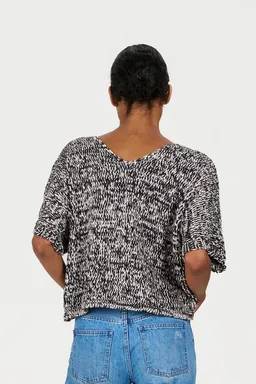 KOMODO KOMODO Damen vegan Pullover Teresa Schwarz & Weiß – Produktbild 1 von 1