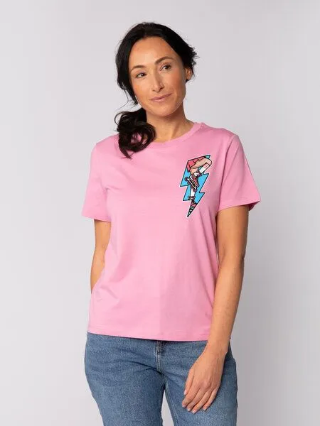 watapparel watapparel T-Shirt Frauen Rollerskates, Bubble pink, – Produktbild 1 von 3