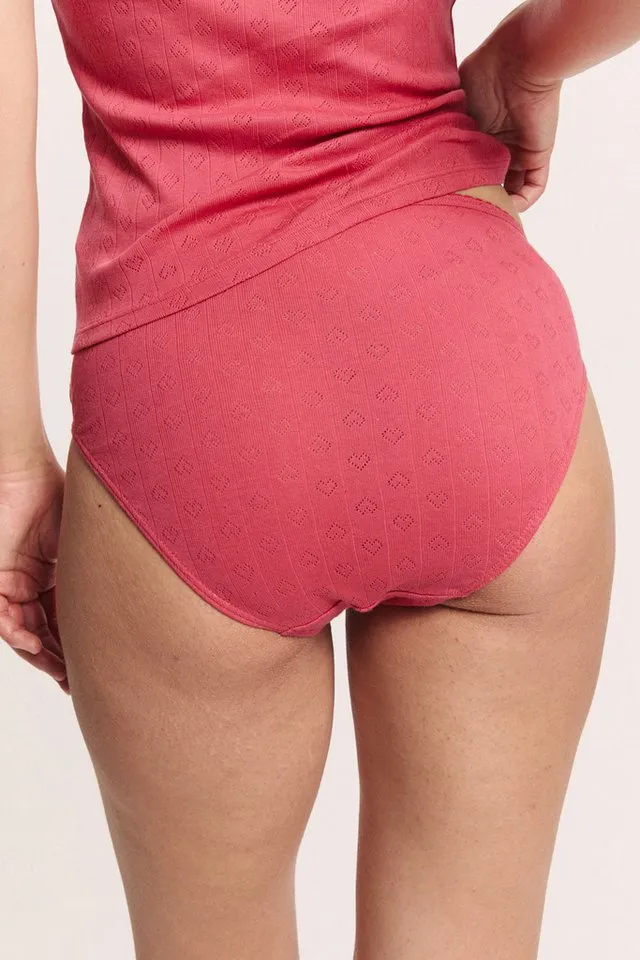 Tranquillo Tranquillo Slip 2er-Set Slip Puaa Ajour Jersey (2er-Pack Slip) Herzchen-Ajour-Slip, Rot, – Produktbild 2 von 5