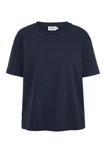 hessnatur hessnatur Heavy Jersey T-Shirt aus reiner Bio-Baumwolle, Marine, – Produktbild 4 von 5