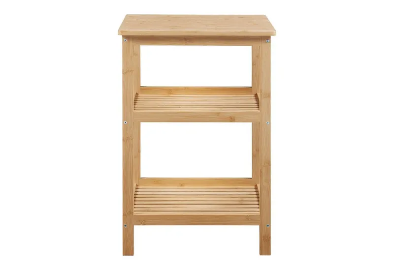 en.casa Standregal, »Ikerasak« Badregal Bambus Küchenregal 60 x 40 x 40 cm Natur, Beige, – Produktbild 4 von 4