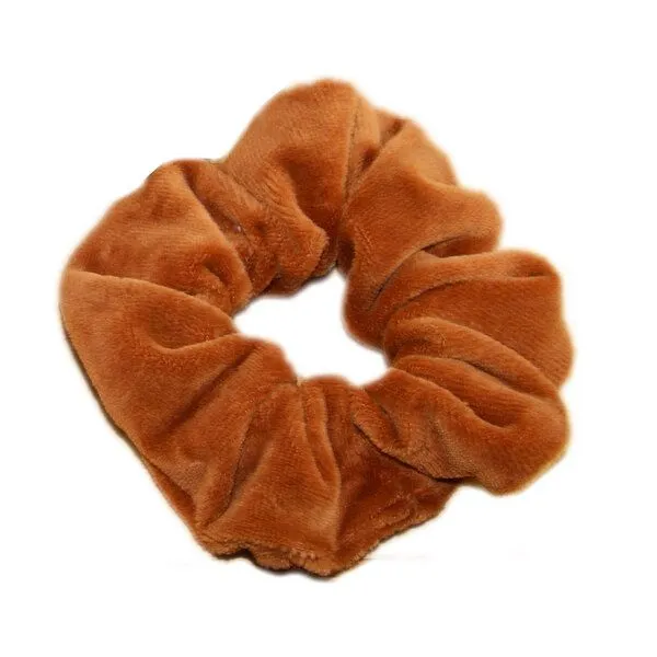 Frija Omina Frija Omina Scrunchies Nickisamt einzeln - Haargummi, Karamell (braun), – Produktbild 1 von 1