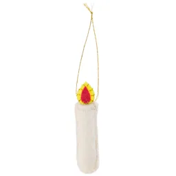 Rico Design Rico Design Anhänger-Kerze 8,5x2x1cm Weiß – Produktbild 1 von 1