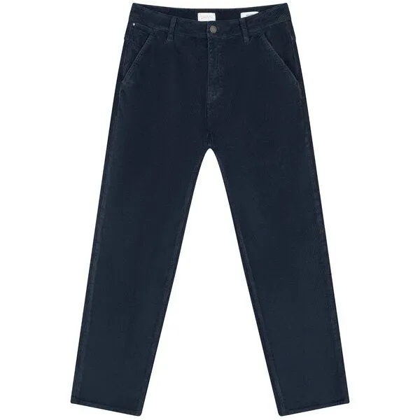 DAWN DAWN Cord-Hose MANE Relaxed Straight, Dark navy, – Produktbild 1 von 1