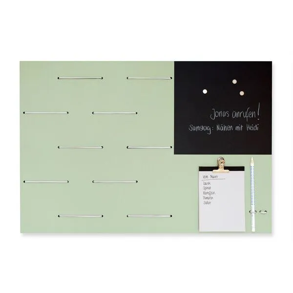 klotzaufklotz klotzaufklotz Memoboard Linoleum, Blassgrün, – Produktbild 3 von 5