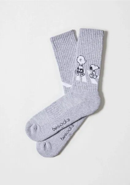 BeSocks BeSocks Bio-Tennissocken - Snoopy Walk Street – Produktbild 1 von 3