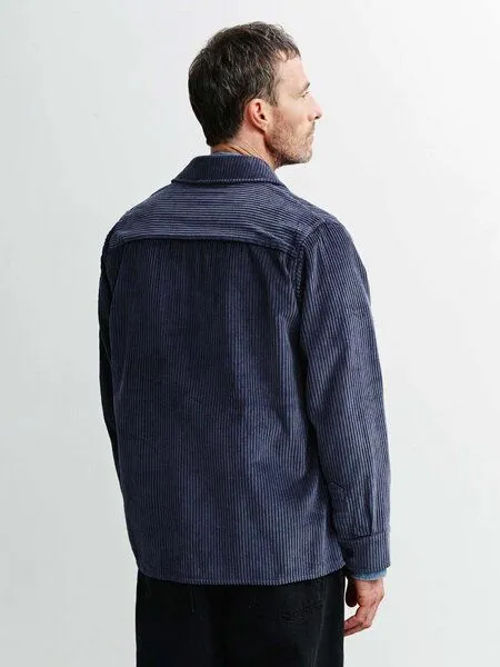 Rotholz Rotholz Kord Hemd - Casual Shirt - aus biologisch angebauter Baumwolle, Ash blue (blau), – Produktbild 2 von 4