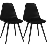 Topstar 2 Topstar Stühle "T2020" ohne Armlehnen, schwarz/schwarz – Produktbild 1 von 1
