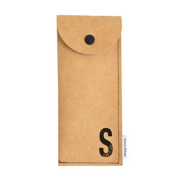 renna deluxe renna deluxe Stifteetui mit Monogramm, vegan, Braun, – Produktbild 1 von 4