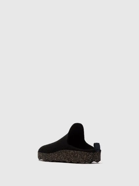 ASPORTUGUESAS ASPORTUGUESAS Filz Pantolette Come Herren, Black, – Produktbild 3 von 4
