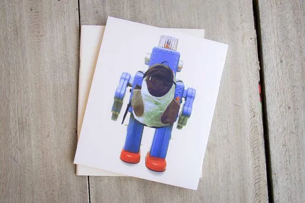 BY COPALA BY COPALA 2er Notizbuch mit vintage Roboter-Motiv – Produktbild 2 von 4
