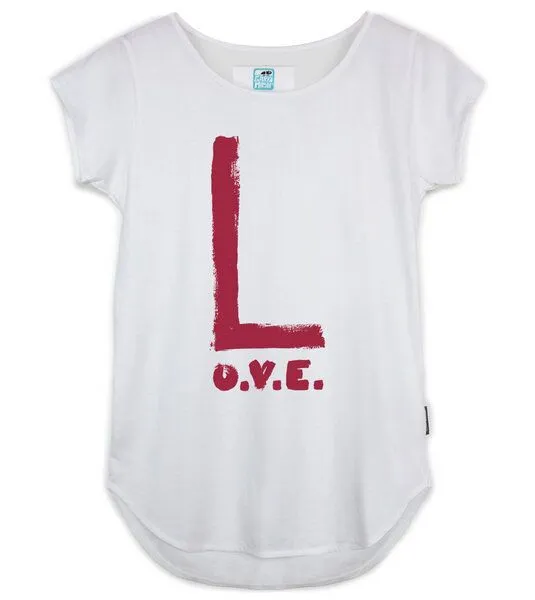 Gary Mash GARY MASH Shirt Asheville L.O.V.E. aus Biobaumwolle, Weiß, – Produktbild 1 von 4