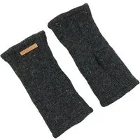 short'n'pietz short'n'pietz Schurwollhandstulpen , handgestrickt, Anthraziz, – Produktbild 1 von 1