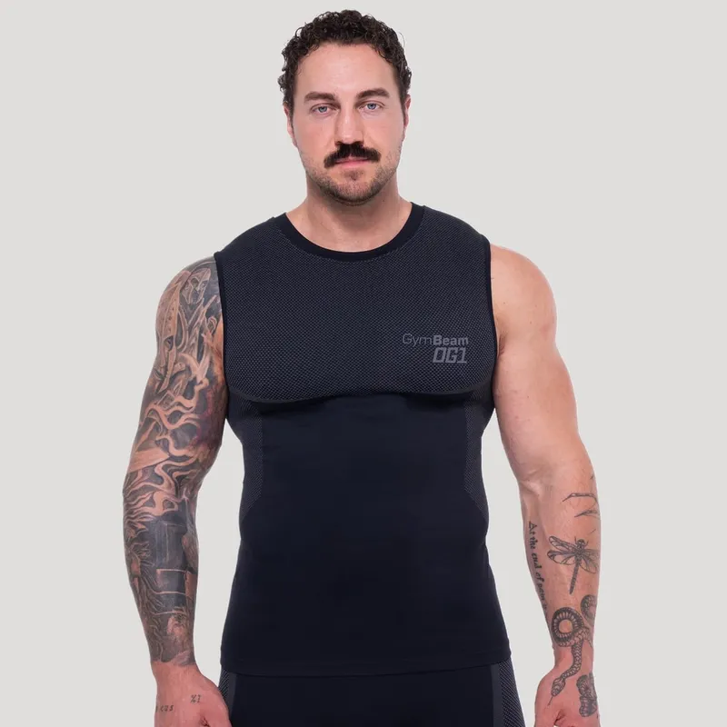 GymBeam OG1 GymBeam OG1 Seamless Tank Top in Black/Grey S – Produktbild 1 von 1