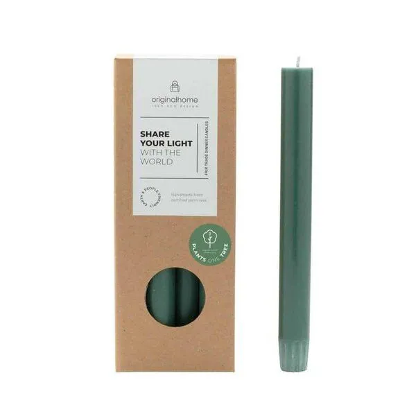 Originalhome Originalhome Gute Stabkerzen für bewusste Geschenke - paraffinfrei & vegan, Grün (forest), – Produktbild 1 von 3