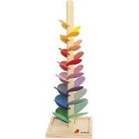 Magic Wood Kugelbahn Klangbaum groß aus Holz bunt lasiert, 6 Murmeln Höhe 72 cm, Mehrfarbig, – Produktbild 1 von 1