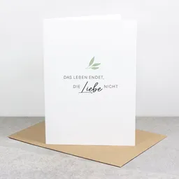 Bow & Hummingbird Bow & Hummingbird Trauerkarte „Das Leben endet“ – Produktbild 1 von 1