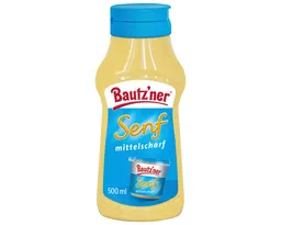 Bautz'ner Saucen, Bautzner Senf mittelscharf cremig wuerzig ideal fuer die Kueche 500ml – Produktbild 1 von 1