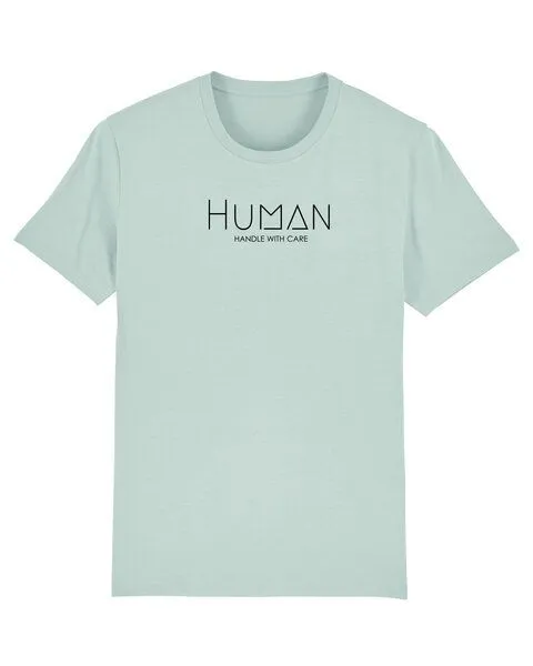 Human Family Human Family Bio Herren Sommer T-Shirt mit Rundhalsausschnitt "Maestro - Human", Türkisblau, – Produktbild 1 von 3