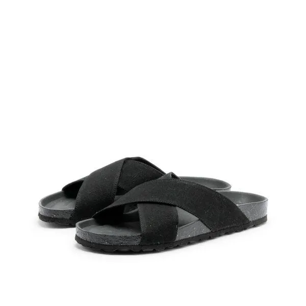 Grand Step Shoes Grand Step Shoes Lola Schlappen, vegan, Schwarz, – Produktbild 1 von 3