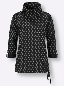 Witt Witt Rollkragenshirt schwarz-ecru-bedruckt – Produktbild 1 von 1