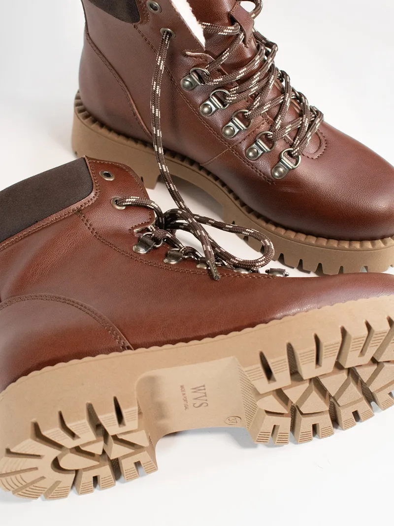 Will's Vegan Store Will's Vegan Store Damen vegan Stiefel Insulated Dock Boots Mk2 Kastanienbraun, Braun, – Produktbild 2 von 2