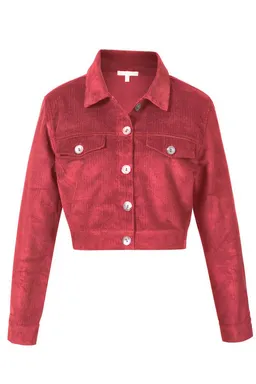 Himalaya Clothing Cordjacke Kurze Jacke Damen mit stilvollem Design aus Bio-Baumwolle Zeitlose, edle Crop Jacke mit hohem Tragekomfort – Produktbild 1 von 1