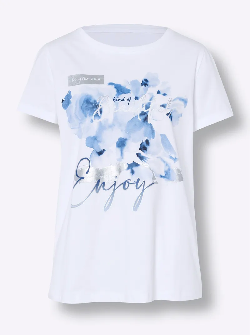 heine T-Shirt weiß, Weiß, – Produktbild 2 von 2