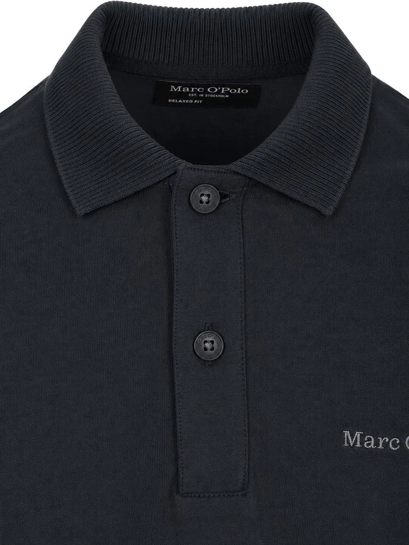 Marc O'Polo Marc O'Polo Heavy Langarm-Poloshirt Peppercorn Grey - Größe XL, Anthrazit, – Produktbild 5 von 5