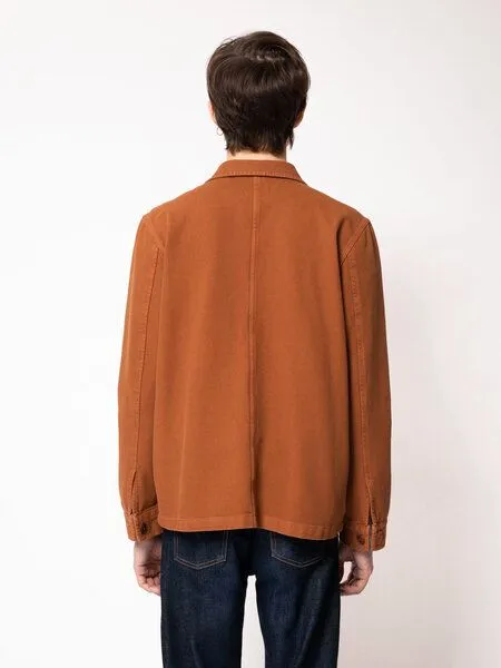 Nudie Jeans Worker Jacket BARNEY von Nudie Jeans, Burnt orange (braun), – Produktbild 3 von 3