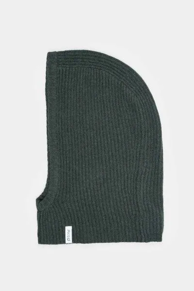 Rifò - Circular Fashion Made in Italy Rifò - Circular Fashion Made in Italy Kapuzenschal/ Balaclava aus Recycelter Kaschmirwolle, Grün, – Produktbild 3 von 5