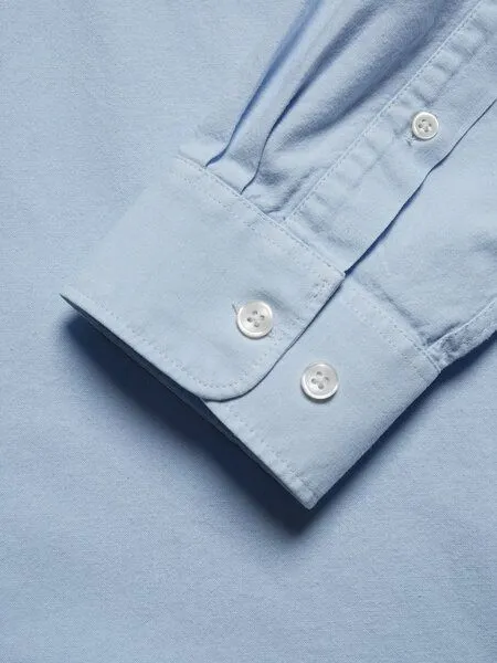 Nudie Jeans Nudie Jeans - Hemd John Button Down Oxford, Blau, – Produktbild 2 von 3