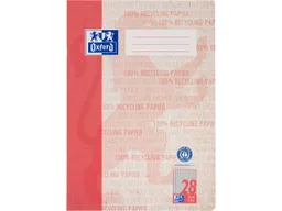 OXFORD OXFORD Recycling-Schulheft A4, 16 Blatt, Lineatur 28 (kar. m. Rand links + rechts), 90g/m² – Produktbild 1 von 1