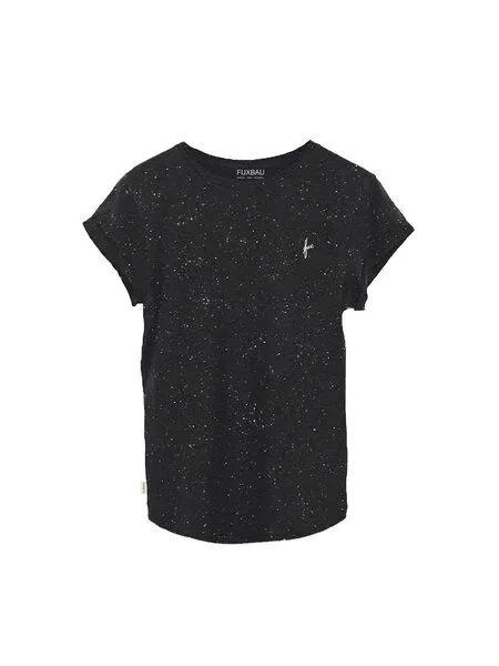FUXBAU FUXBAU Frauen fux T-Shirt - neps, Schwarz neps, – Produktbild 3 von 4
