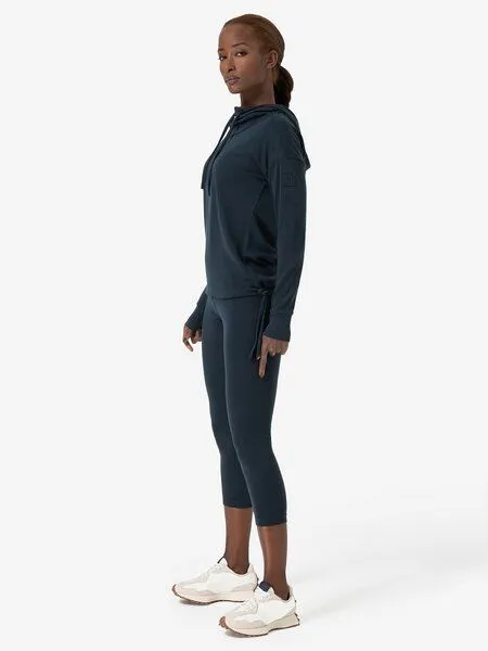 Super.Natural Super.Natural Kapuzenpullover Funnel Bio für Damen, Merino, Blueberry, – Produktbild 3 von 4