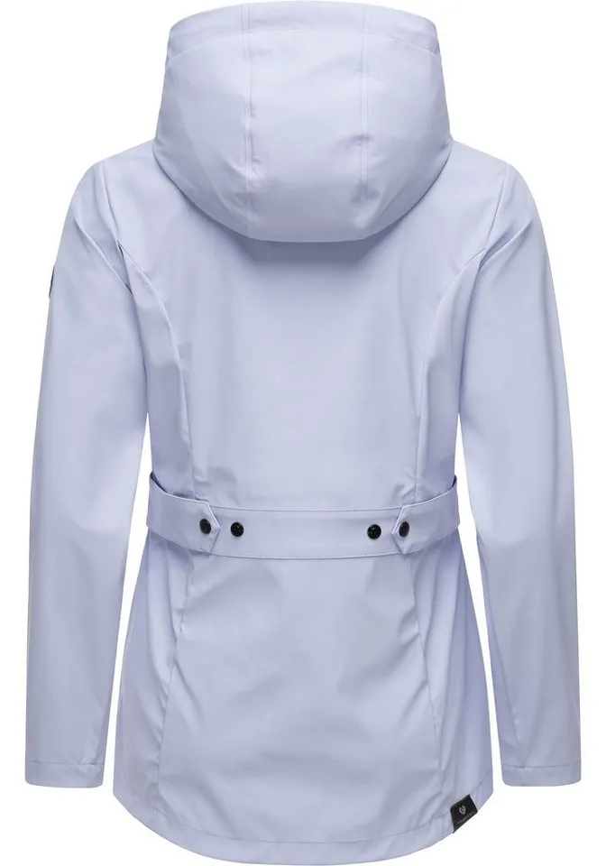 ragwear ragwear Regenjacke YM-Marge stylische Übergangsjacke mit großer Kapuze, Blau, – Produktbild 3 von 5