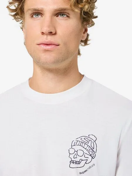 Super.Natural Super.Natural M Frosty Bio C LS für Herren Merino, White/blueberry, – Produktbild 2 von 4
