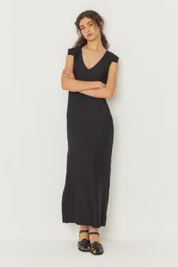 SKFK SKFK Damen vegan Kleid Ira Schwarz – Produktbild 1 von 1