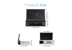 KAFMTOH 1DIN Autoradio 7 Zoll Touchscreen zum Klappen, CarPlay, BT, RDS Autoradio (FM) – Produktbild 1 von 1